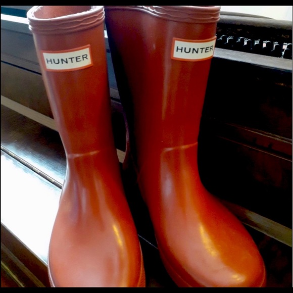 Red kid Hunter Boots 11 UK (number on bottom) , 12 US - Picture 5 of 5